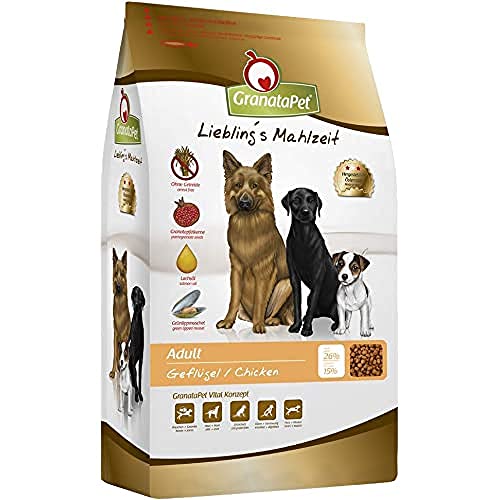 GranataPet Liebling's Mahlzeit Adult Geflügel, 10 kg, Trockenfutter für Hunde, Hundefutter ohne Getreide & ohne Zuckerzusätze, Alleinfuttermittel