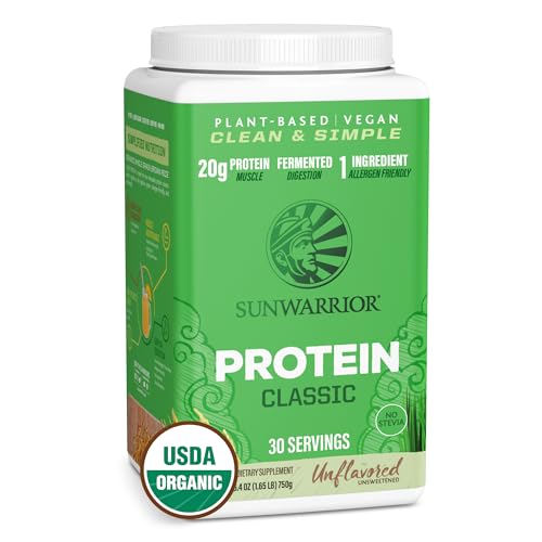 Sunwarrior natürliches Reisprotein Natural BIO - neue verbesserte Formel, 1er Pack (1 x 750 g)