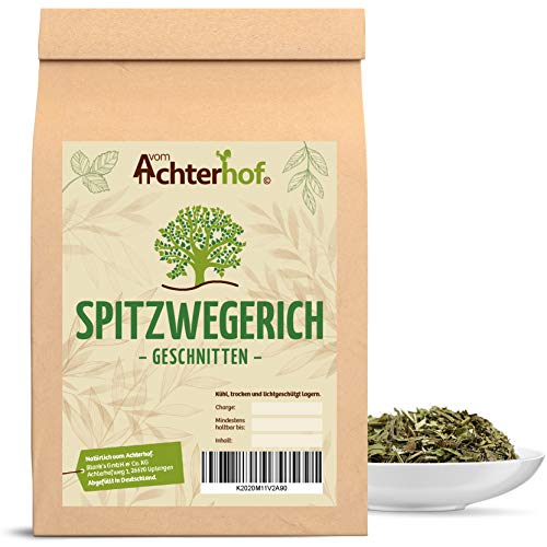 500 g Spitzwegerichblätter geschnitten Juglandis Fol. conc. Spitzwegerich Tee natürlich vom-Achterhof