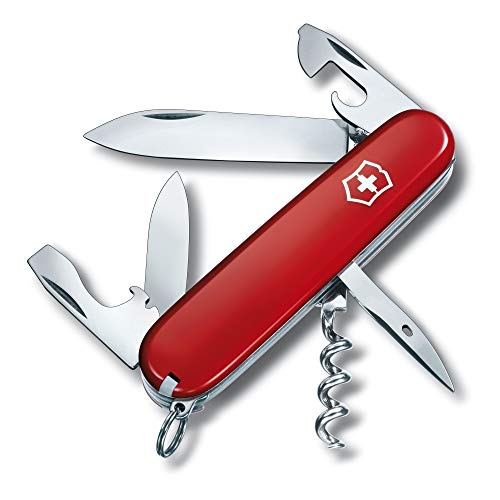 Victorinox, Taschenmesser, Spartan, 91 mm, rot (12 Funktionen, Klinge, Korkenzieher, Dosenöffner, Klinge)