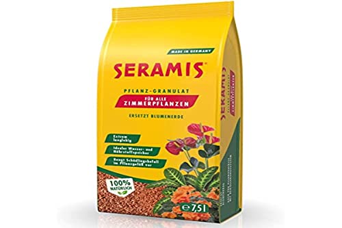Seramis Pflanz-Granulat für alle Zimmerpflanzen, 7,5 l – Pflanzen Tongranulat, Blumenerde Ersatz zur Wasser- und Nährstoffspeicherung