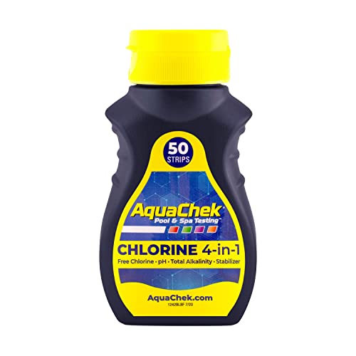 Aquachek 511244A Plastik Schwimmbecken und Spa Teststreifen, Gelb