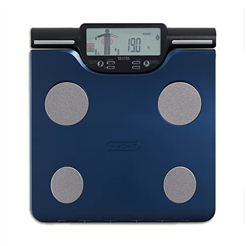 TANITA BC-602 Segmentale Körperanalysewaage Körperfett Muskelmasse pro Körperteil Tägliche Kalorienaufnahme 10 Ablesungen Blau