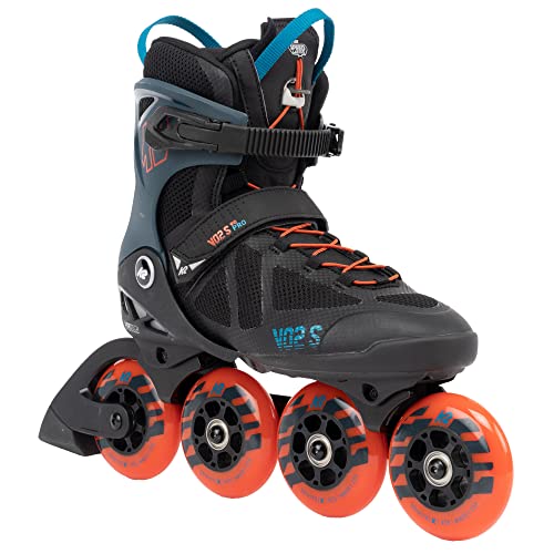 K2 Skates Unisex Inline Skates VO2 S 90, Black - Blue - orange, 30G0245.1.1.100