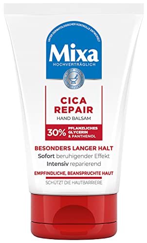 Mixa Cica Repair Hand Balsam, feuchtigkeitsspendende und intensiv reparierende Handcreme, 50 ml