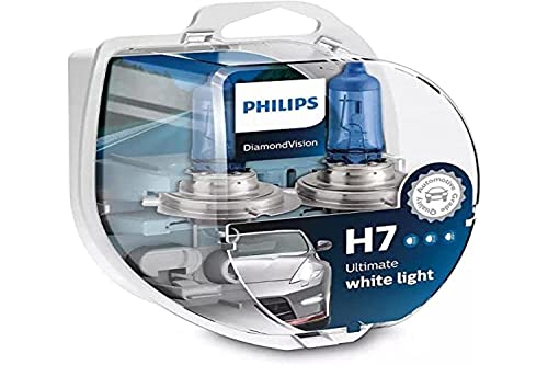 Philips Diamond Vision 5000K H7 Auto-Scheinwerfer-Birnen (Twin Pack) 12972DVS2