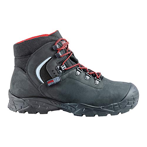 Cofra 22070-001.W43 SUMMIT UK S3 WR SRC Sicherheitsstiefel, Schwarz/Rot, Größe 43