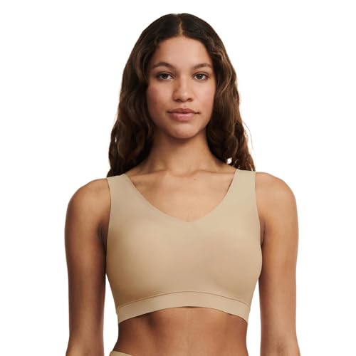 Chantelle SOFTSTRETCH, Bustier Mit Soft Cups, V-Ausschnitt, Unnsichtbare Unterwäsche für Damen, Nude, M/L