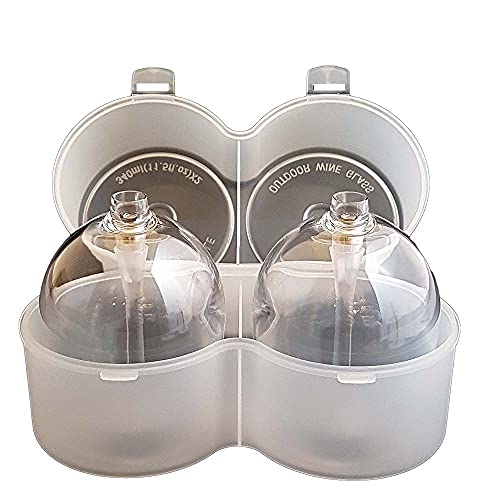 Winkee - 2er Weingläser to go | Kompaktes Weinglas für jeden Anlass | Camping Weingläser mit box | ca. 320ml | Magnetische Campinggläser | Festival-Zubehör | Geschenk zu Weihnachten | Hochwertig