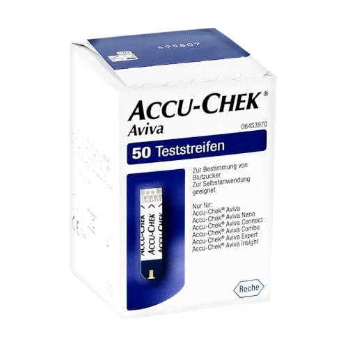 Accu Chek AVIVA Blutzuckerteststreifen, unisex, 1er Pack (1 x 50 Stück)