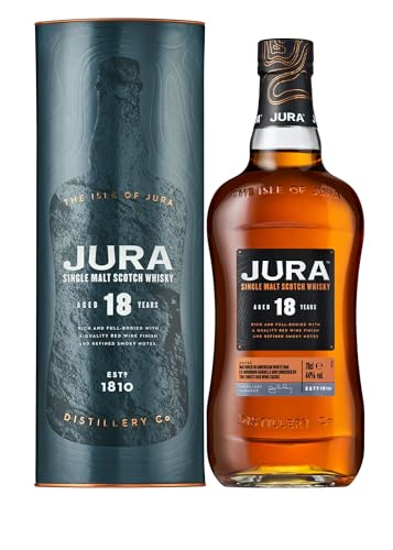 Jura 18 Jahre Single Malt Scotch Whisky mit Geschenkverpackung (1 x 0,7 l)