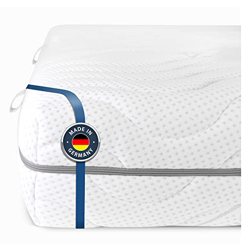 BMM Matratze Komfort 19 - orthopädische 7-Zonen Kaltschaummatratze, Öko-Tex Zertifiziert, Härtegrad H2, produziert in Deutschland, 100x200 cm
