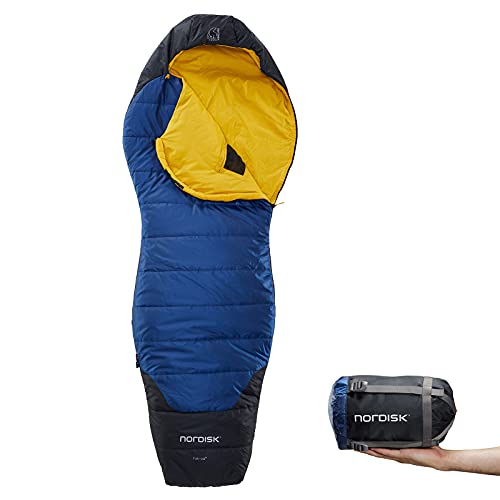 Nordisk Puk +10° Curve Schlafsack L blau/schwarz 2022 Schlafsack