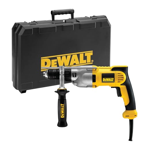 Dewalt 2-Gang Schlagbohrmaschine DWD524KS (1.100 Watt, Getriebegehäuse aus Metall, 13 mm Vollmetall-Schnellspannbohrfutter, Sicherheitskupplung, robustes Schlagwerk mit hoher Schlagfrequenz,)