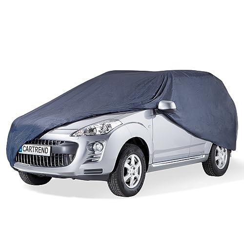 cartrend Vollgarage 'New Generation', Auto Abdeckplane, wetterfeste, waschbare Abdeckung, Polyester blau, mit Aufbewahrungstasche, für Vans, Van: 535 x 210 x 172 cm