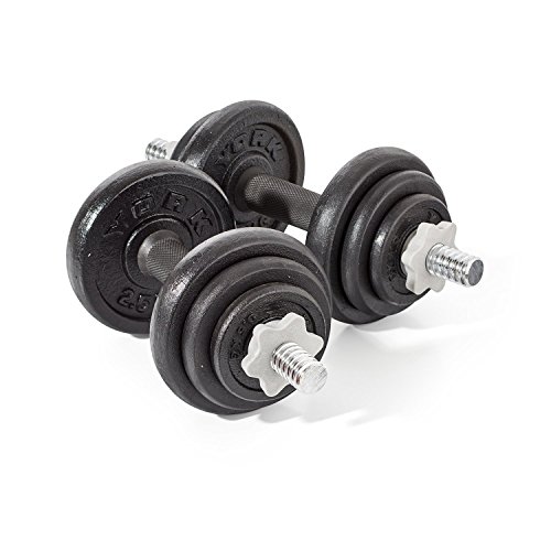York Fitness Gewicht, 20 KG Cast Iron DB Set - Brown Carton