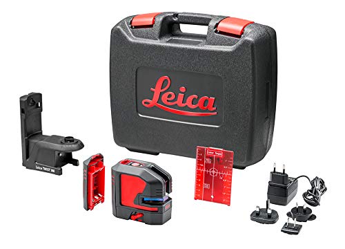 Leica Lino L2P5 – Punkt- und Linienlaser mit Li-Ion Akku, Ladegerät und innovativem magnetischem Adapter im Koffer (roter Laser, Arbeitsbereich: 25 m)