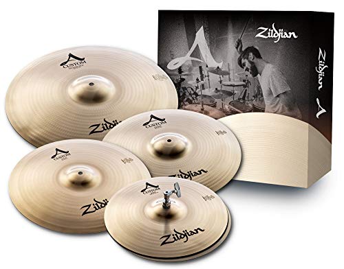 Zildjian A Custom Series Cymbal Box Set - 14' Hi-Hats, 16'/18' Crash, 20' Medium Ride