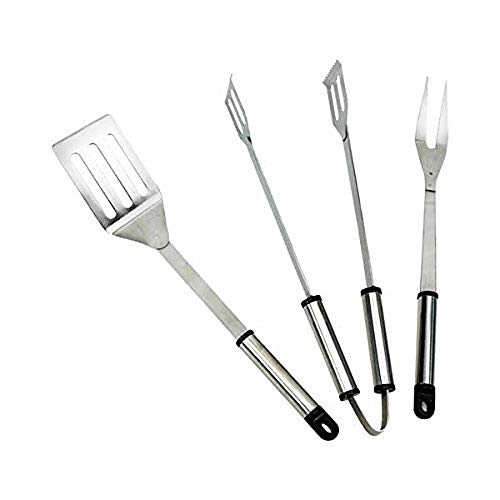 Landmann Grillbesteck, Silber, 37,5 x 7 x 2 cm