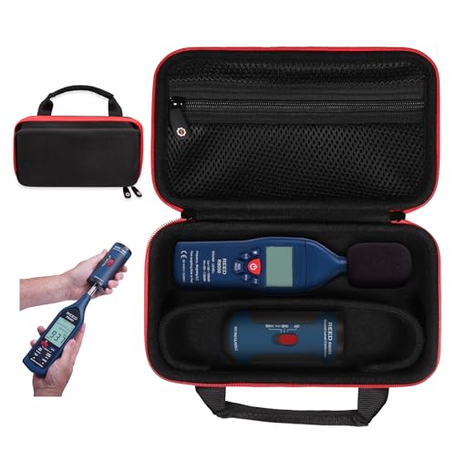 GETGEAR Schallpegelmessgerät Organisationskoffer für Reed Instrumente R8050 Dual Range Schallpegelmesser amd R8090 (SC-05) Schallpegelkalibrator