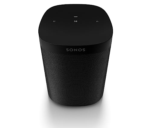 Sonos One Smart Speaker Set - WLAN Multiroom Speaker mit Alexa, Airplay, Streaming (schwarz, 1 Speaker)