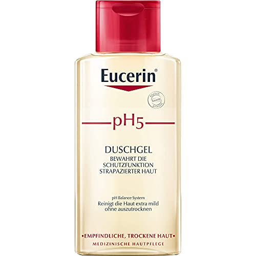 Eucerin pH5 Duschgel bewahrt die Schutzfunktion strapazierter Haut, 200 ml Gel