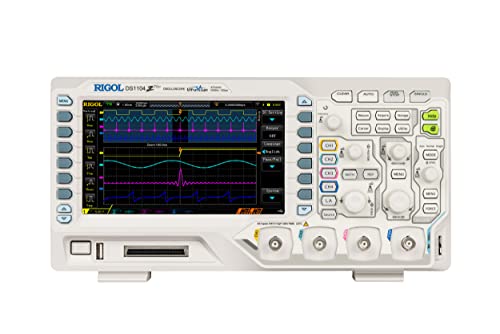 RIGOL DS1104Z Plus Digital Oszilloskop, 100MHz Bandbreite, 4 Analogkanäle, 16 Digitalkanäle, 24Mpts Speichertiefe, 1G Sa/s Abtastrate, freie Trigger- und Dekodierfunktionen, 3 Jahre Garantie