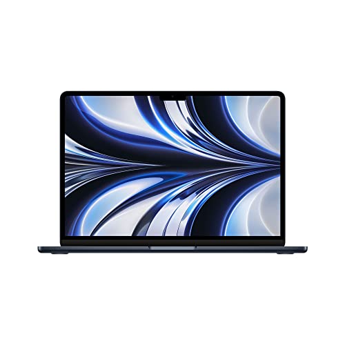 Apple 2022 MacBook Air Laptop mit M2 Chip: 13,6' Liquid Retina Display, 8GB RAM, 256 GB SSD Speicher, beleuchtete Tastatur, 1080p FaceTime HD Kamera. Kompatibel mit iPhone/iPad; Mitternachtsblau