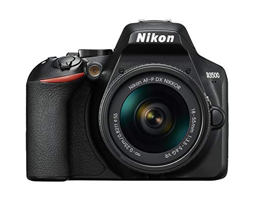 Nikon D3500 Digital SLR im DX Format mit AF-P DX 18-55mm VR (24,2 MP, 3 Zoll TFT-Monitor, eingebauter Guide für das perfekte Foto, SnapBridge, AF mit 3D-Tracking, Full-HD Video, ISO 100-25.600)