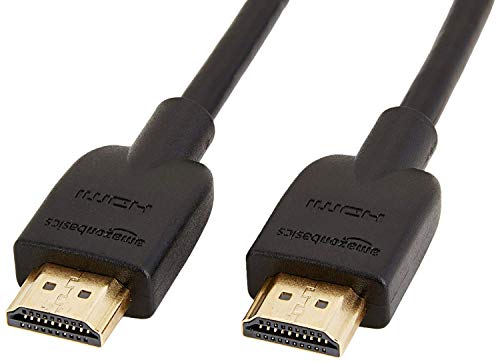 Amazon Basics Hochgeschwindigkeitskabel, Ultra HD HDMI 2.0, unterstützt 3D-Formate, mit Audio Return Channel, 1,8 m, Schwarz