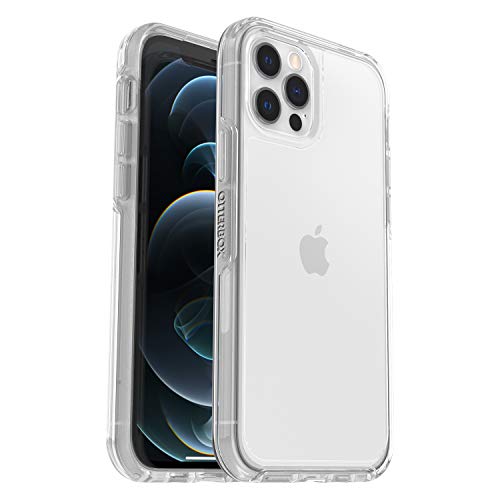 OtterBox Symmetry Clear Hülle für iPhone 12 / iPhone 12 Pro, stoßfest, sturzsicher, schützende dünne Hülle, 3x getestet nach Militärstandard, Transparent