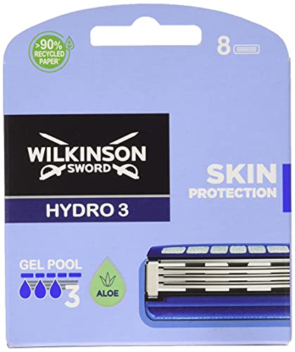 Wilkinson Sword Hydro 3 Skin Protection Rasierklingen, 8 Rasierklingen