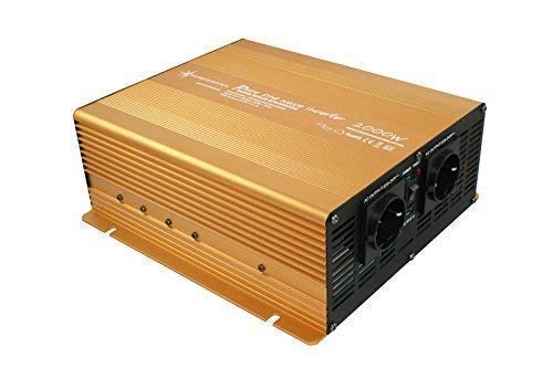 Wechselrichter - Spannungswandler 12V 300 bis 3000 Watt reiner SINUS mit echtem Power USB 2.1A Gold Edition … (2000-4000 Watt)