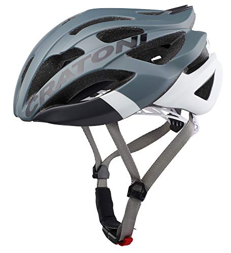 Cratoni Helmets Unisex – Erwachsene C-Bolt Fahrradhelm, grau, 56-59cm