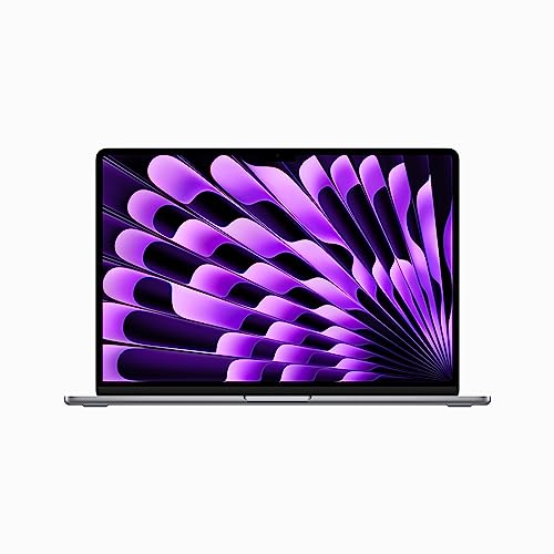 Apple 2023 MacBook Air Laptop mit M2 Chip: 15,3' Liquid Retina Display, 8GB RAM, 256 GB SSD Speicher, beleuchtete Tastatur, 1080p FaceTime HD Kamera. Funktioniert mit iPhone/iPad, Space Grau
