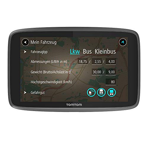 TomTom LKW Navigationsgerät GO Professional 620 (6 Zoll, Sonderziele und Routen, Stauvermeidung dank TomTom Traffic, Karten-Updates Europa, Updates über Wi-Fi, hochwertige Halterung)