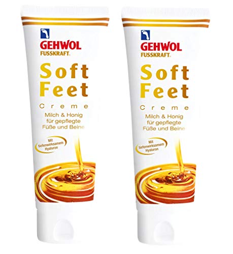 GEHWOL Fusskraft Soft Feet Creme Cream 2 x 125 ml Fußcreme mit Hyaluron