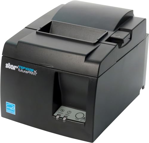 Star Micronics TSP143IIILAN Direct Thermal POS Printer 203 x 203DPI – POS/POS printer, 48/64, 250 mm/Sek, 43 ppm, 203 x 203 dpi)