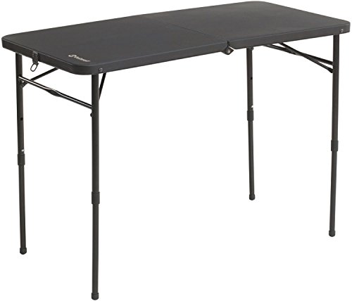 Outwell Claros Klapptisch, Black, 50 x 101 x 45/61/71 cm