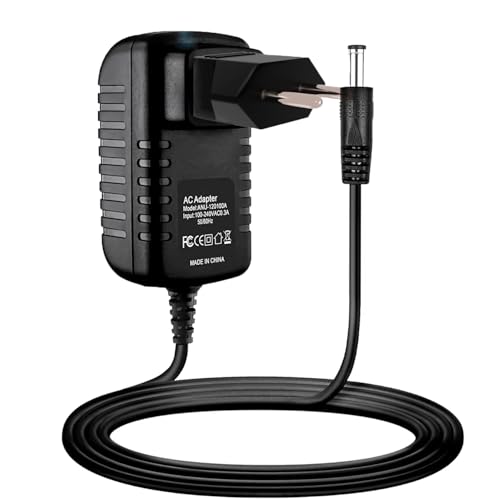 Guy-Tech AC Adapter Kompatibel für Pix-Star FotoConnect XD PXT510WR02 PXT510WR02B Stromversorgungskabel + EU-Stecker