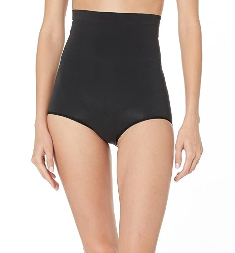 SPANX Shapewear für Damen Tummy Control High-Waisted Power Panties (Regular und Übergröße), Very Black, L