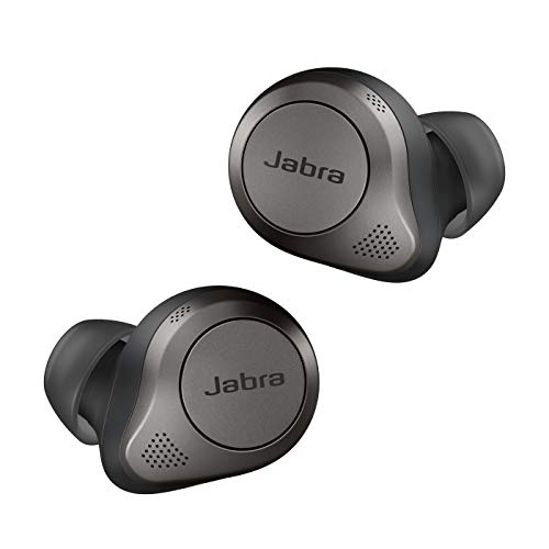 Jabra Elite 85t True Wireless In-Ear Bluetooth Kopfhörer - Earbuds mit Advanced Active Noise Cancellation und kraftvollen Lautsprechern - Kabelloses Ladegehäuse - titanschwarz, Einheitsgröße