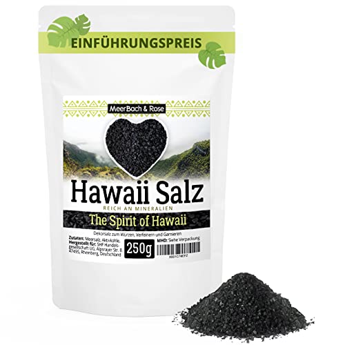 Hawaii Salz, schwarzes Salz, Lava Salz, Vulkan Salz, 250g Hawai Salz schwarz