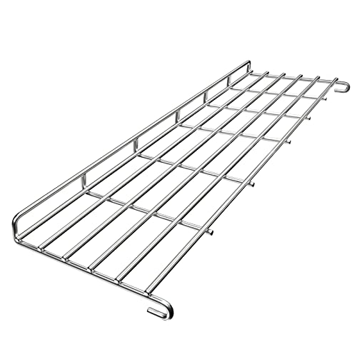 GFTIME 66044 65,4cm Grill Warmhalterost Edelstahl für Weber Genesis II E-310, II E-315, II E-330, II E-335, II S-310, II S-335 (ab 2017), Edelstahl Grillrost für Webe Genesis II 300, 1 Packung