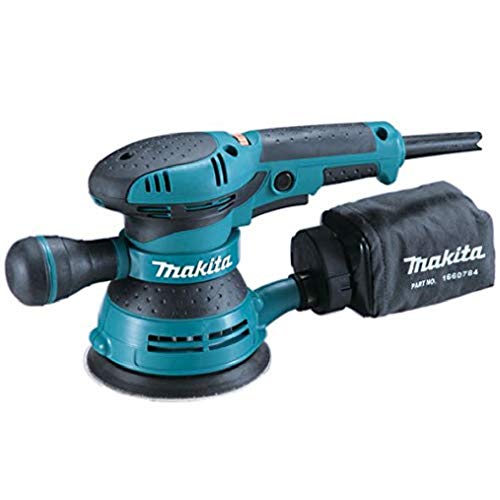 Makita BO5041J Exzenterschleifer 125 mm im MAKPAC, Blau, Silber
