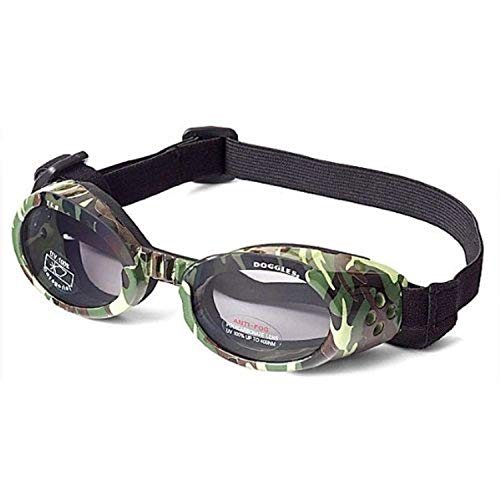 Doggles ILS mittelgrüner Camouflage-Rahmen und rauchfarbene Gläser