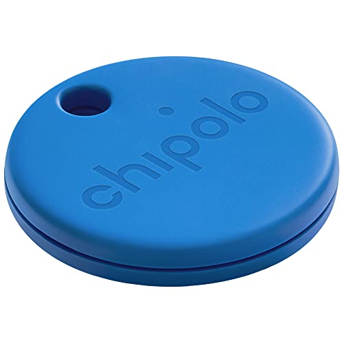 Chipolo ONE - 1 Pack - Schlüsselfinder, Bluetooth Tracker für Schlüssel, Tasche, Gegenstandssuche. Kostenlose Premium-Funktionen. iOS und Android-kompatibel (Blau)