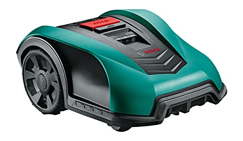 Bosch Roboter Rasenmäher Indego S+ 350 (mit App-Funktion, 19 cm Schnittbreite, für Rasenflächen bis zu 350 m² (smart connect)) Grün, Schwarz