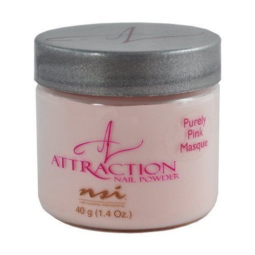NSI - Attraction Acrylic Nail Powder - Purely pink Masque, 1er Pack