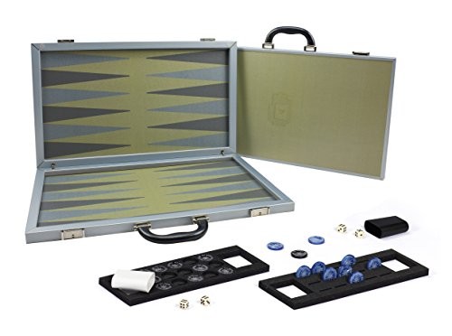 Dal Negro 804396 - Backgammon Koffer aus Composit gelb, gelb